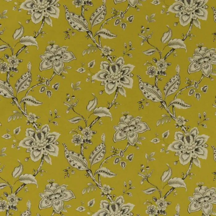 Palampore Fabric - Chartreuse swatch