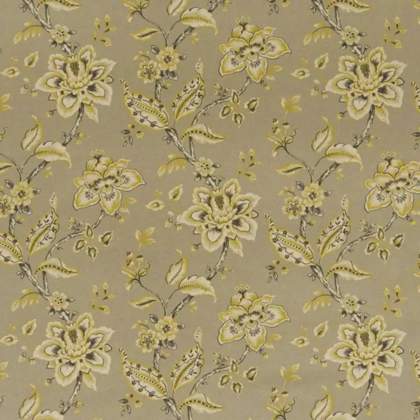 blue botanical printed fabric from Clarke & Clarke