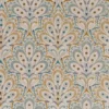 blue botanical printed fabric from Clarke & Clarke