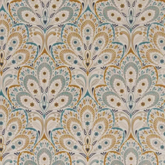 Persia Fabric - Teal / Spice swatch