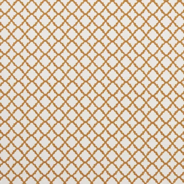 Ariyana Fabric - Spice by orange geometric embroideried fabric from Clarke & Clarke