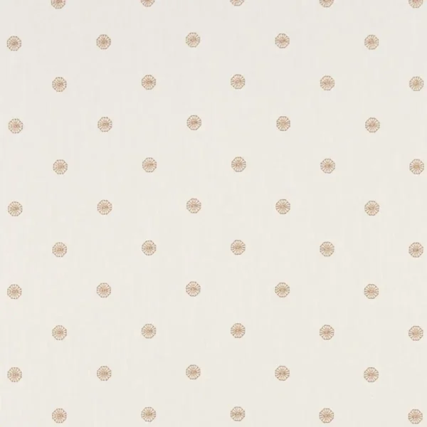 brown spotted embroideried fabric from Clarke & Clarke