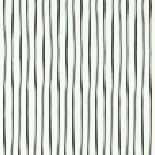 blue striped cotton fabric from Clarke & Clarke