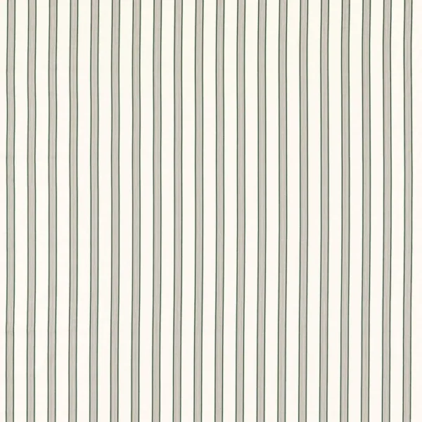 green striped cotton fabric from Clarke & Clarke