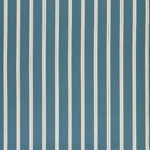 blue striped cotton fabric from Clarke & Clarke