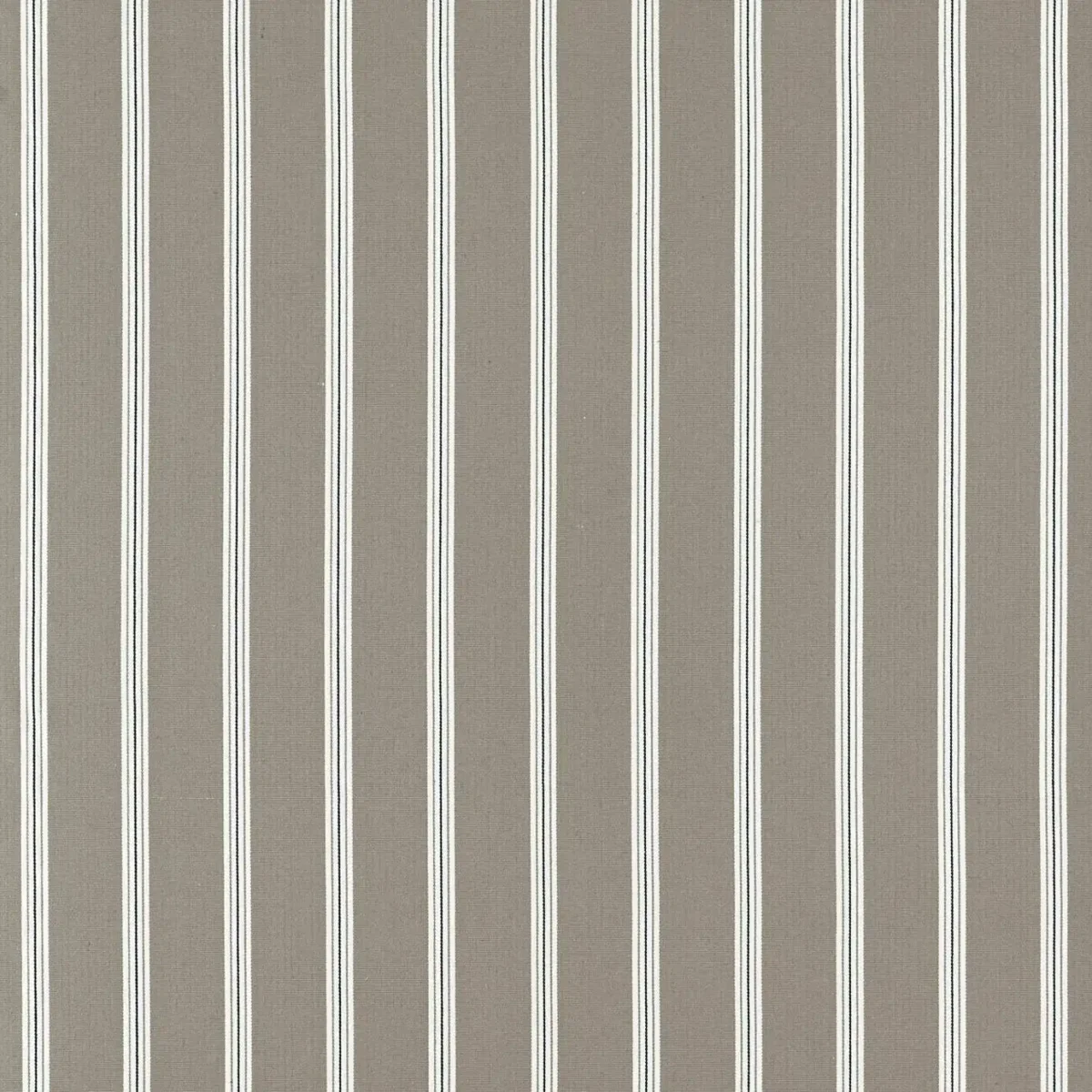 neutral striped cotton fabric from Clarke & Clarke