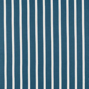 blue striped cotton fabric from Clarke & Clarke