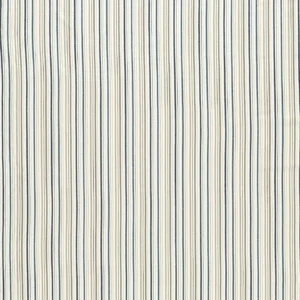 blue striped cotton fabric from Clarke & Clarke