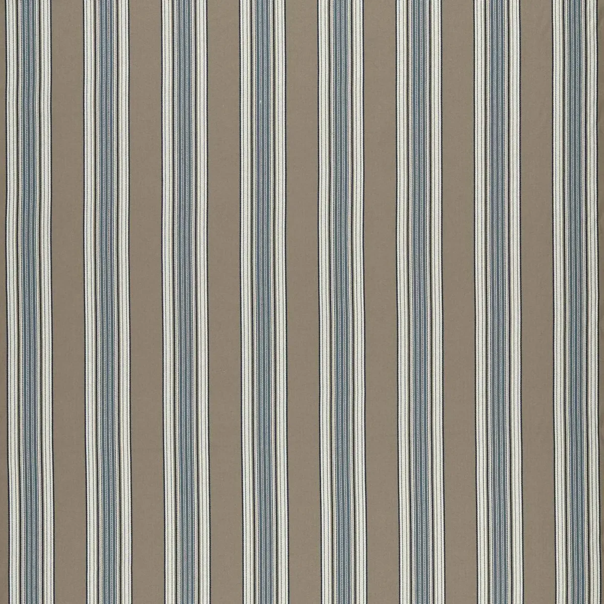 Marylebone Fabric - Denim / Linen by blue striped cotton fabric from Clarke & Clarke
