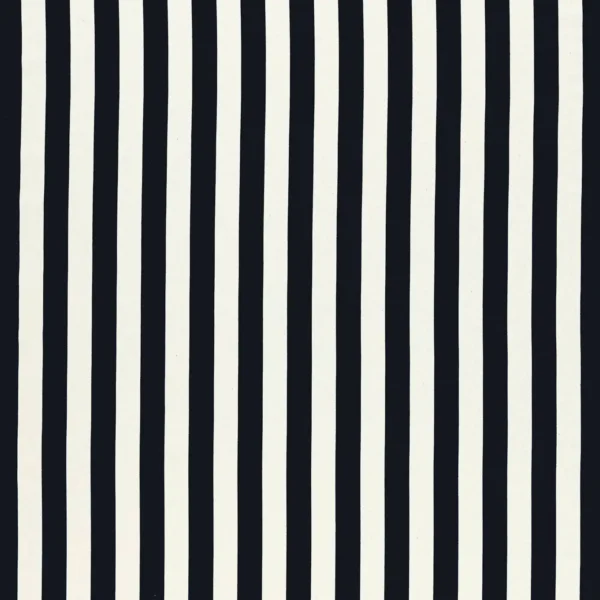 Portland Fabric - Ebony by black-grey striped cotton fabric from Clarke & Clarke