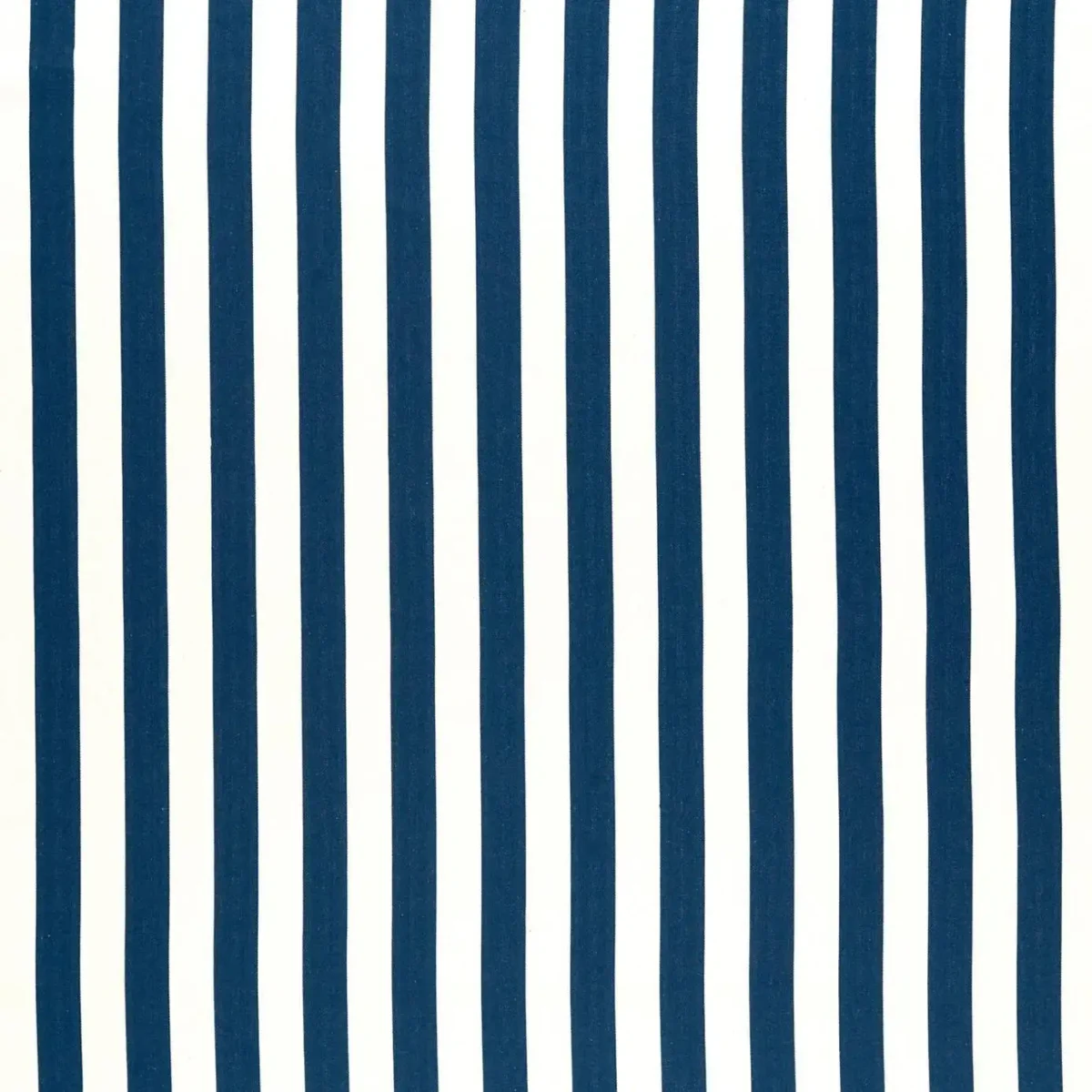 Portland Fabric - Navy by blue striped cotton fabric from Clarke & Clarke