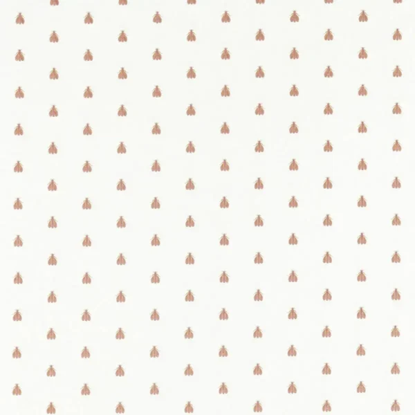 Falena Fabric - Blush / Gold by pink animal cotton fabric from Clarke & Clarke