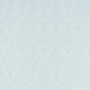 blue traditional jacquard fabric from Clarke & Clarke