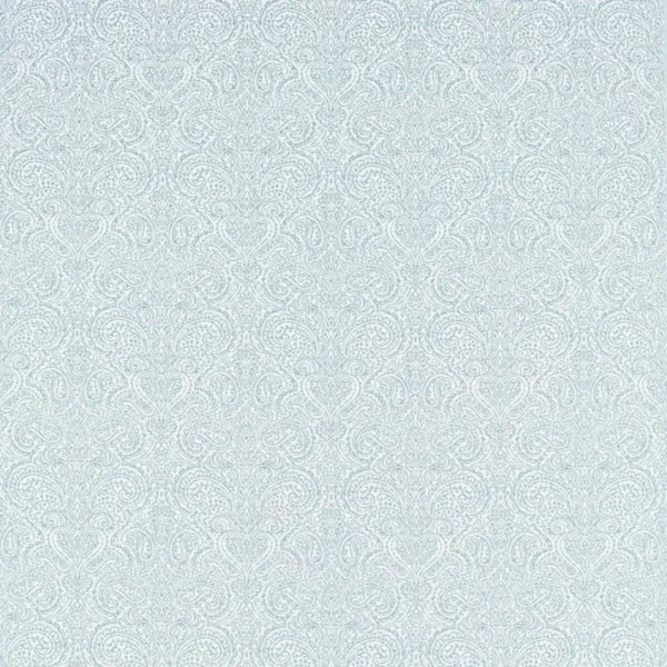 Ada Fabric - Denim by blue traditional jacquard fabric from Clarke & Clarke