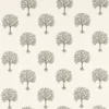neutral botanical embroideried fabric from Clarke & Clarke