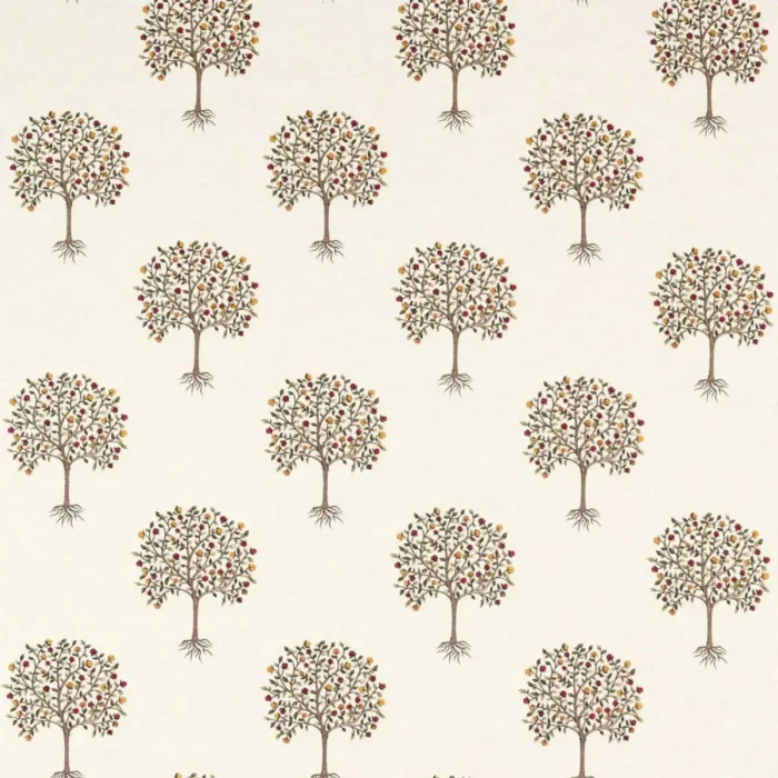 Bergamot Fabric - Multi / Linen swatch