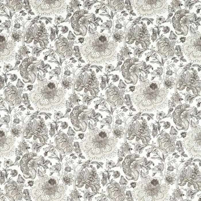 Lucienne Fabric - Charcoal / Linen swatch