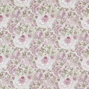 pink botanical printed fabric from Clarke & Clarke