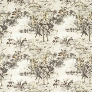 black-grey animal printed fabric from Clarke & Clarke