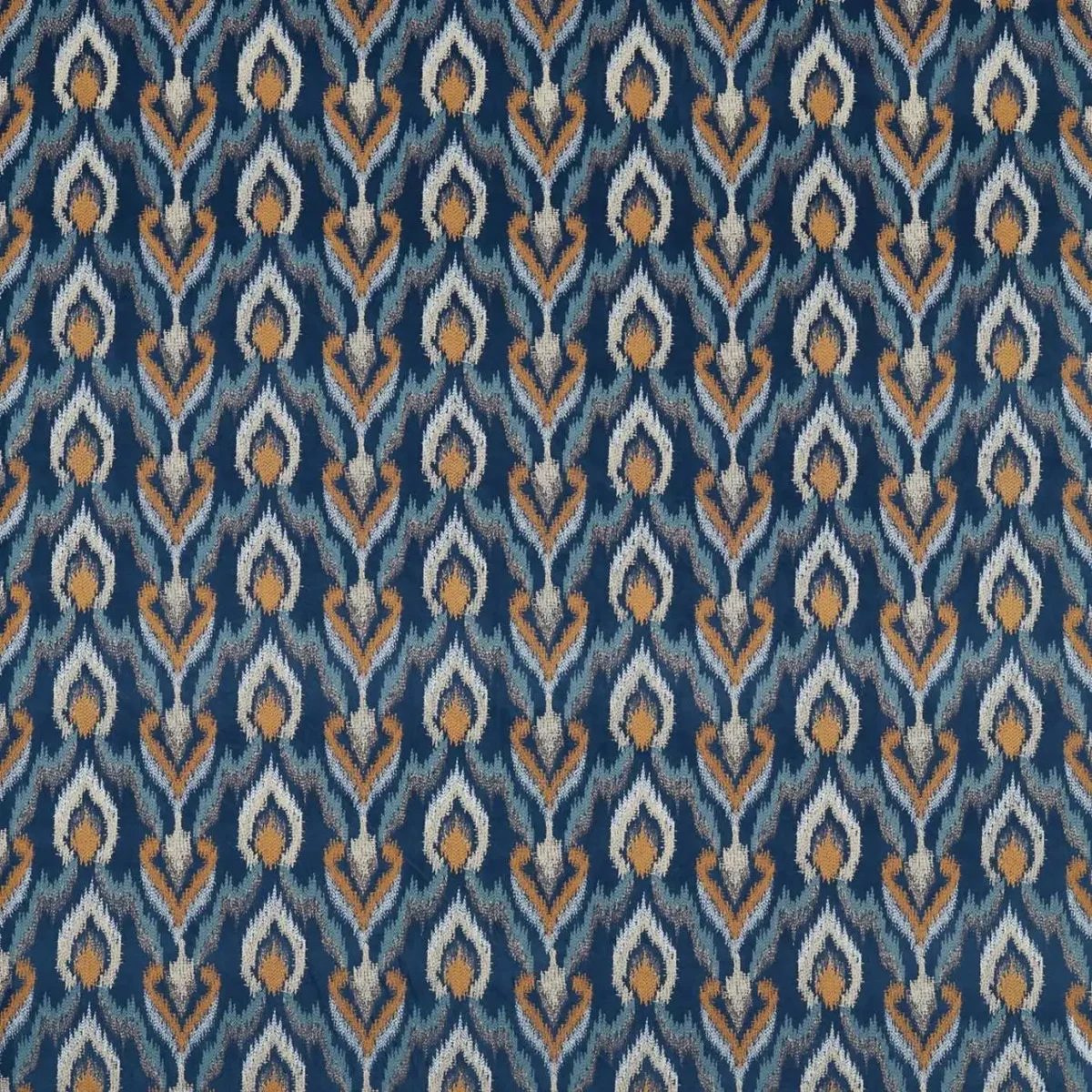 blue misc embroideried fabric from Clarke & Clarke