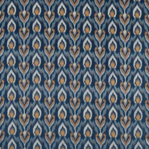 blue misc embroideried fabric from Clarke & Clarke