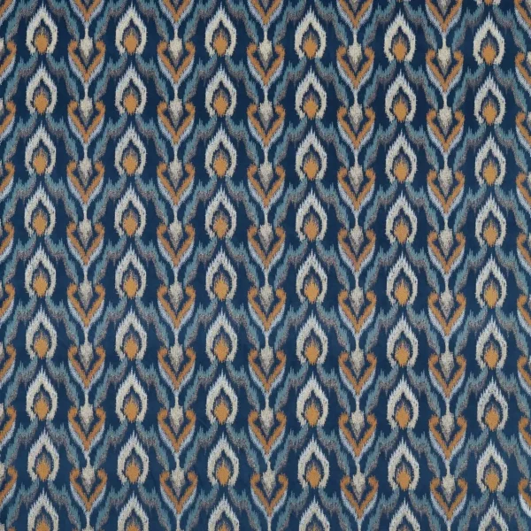 blue misc embroideried fabric from Clarke & Clarke