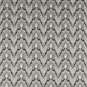 black-grey misc embroideried fabric from Clarke & Clarke