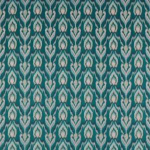green misc embroideried fabric from Clarke & Clarke