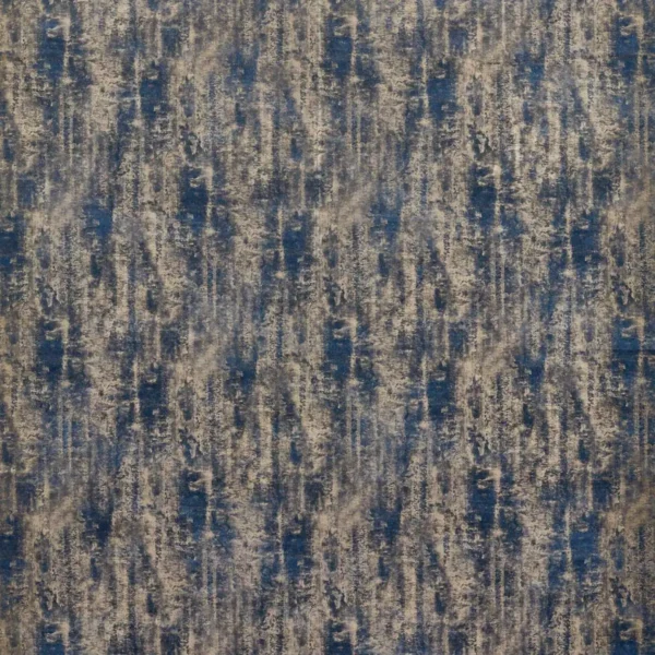 Sontuoso Fabric - Midnight by blue plain velvet-chenille fabric from Clarke & Clarke