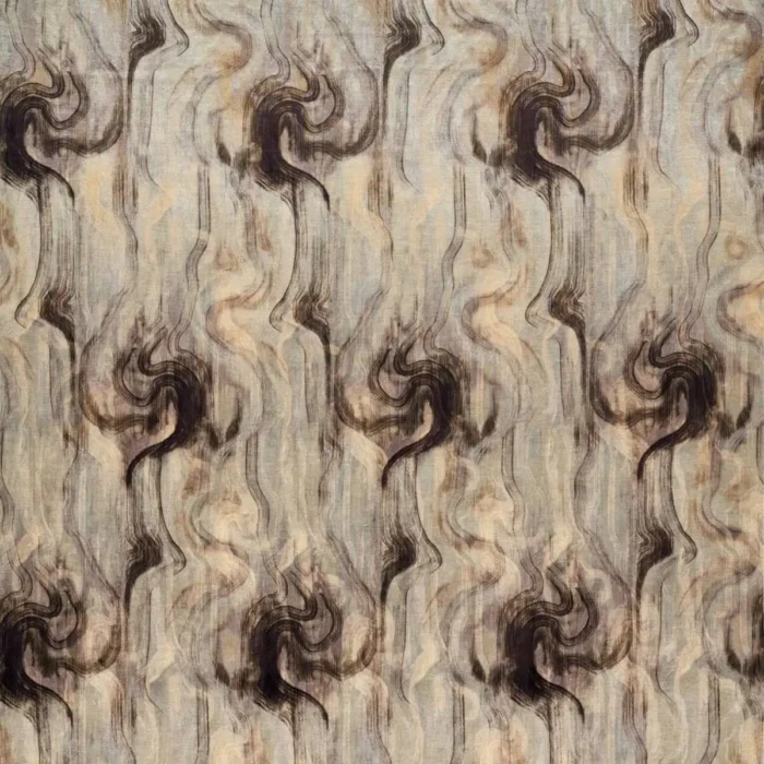 Tessuto Fabric - Nero / Silver swatch