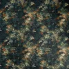 green botanical velvet-chenille fabric from Clarke & Clarke
