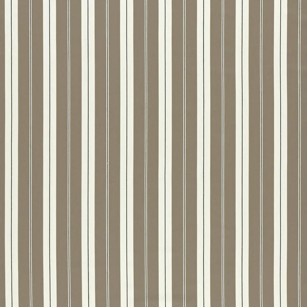 Belgravia Fabric - Charcoal / Linen by neutral striped cotton fabric from Clarke & Clarke