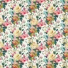 multicolour botanical printed fabric from Clarke & Clarke
