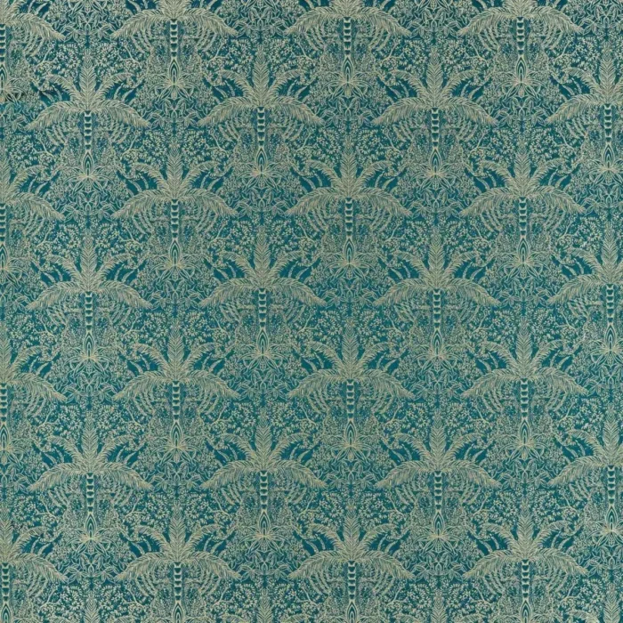 Leopardo Fabric - Kingfisher swatch