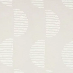 white geometric voile-sheer fabric from Clarke & Clarke