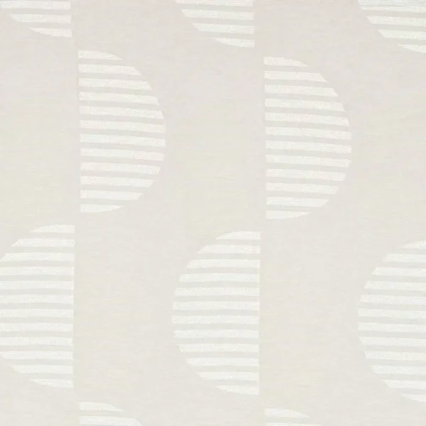 Anton Fabric - Linen by white geometric voile-sheer fabric from Clarke & Clarke