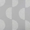 black-grey geometric voile-sheer fabric from Clarke & Clarke