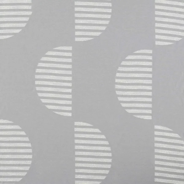 Anton Fabric - Pebble by black-grey geometric voile-sheer fabric from Clarke & Clarke