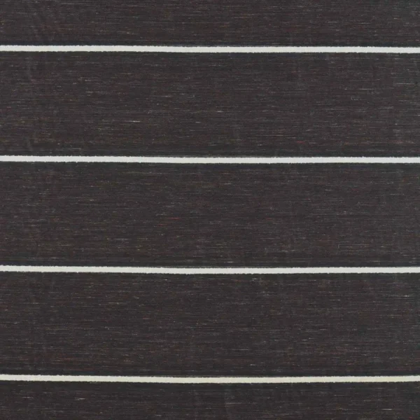 Jonas Fabric - Charcoal by black-grey striped voile-sheer fabric from Clarke & Clarke