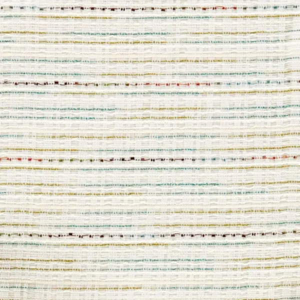 Lucas Fabric - Kingfisher by multicolour striped voile-sheer fabric from Clarke & Clarke
