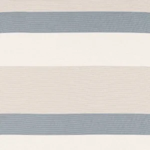 blue striped voile-sheer fabric from Clarke & Clarke