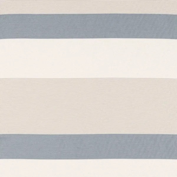 Nora Fabric - Denim by blue striped voile-sheer fabric from Clarke & Clarke