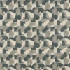 green geometric woven fabric from Clarke & Clarke