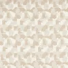 white geometric woven fabric from Clarke & Clarke