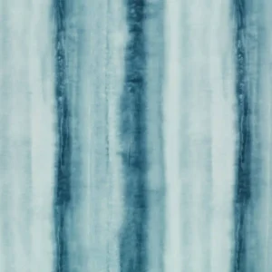 blue striped voile-sheer fabric from Clarke & Clarke