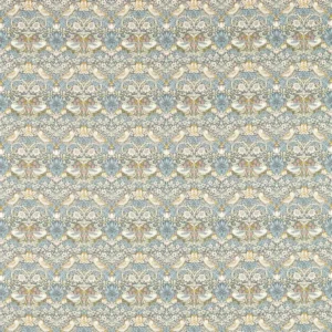black-grey botanical cotton fabric from Clarke & Clarke