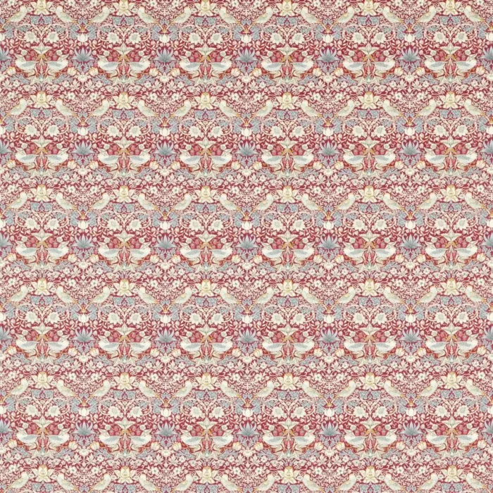 Strawberry Thief Fabric - Plum swatch