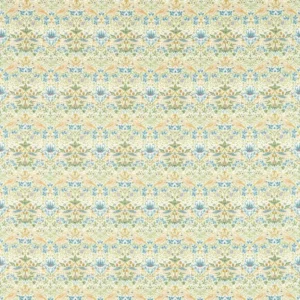 green botanical cotton fabric from Clarke & Clarke