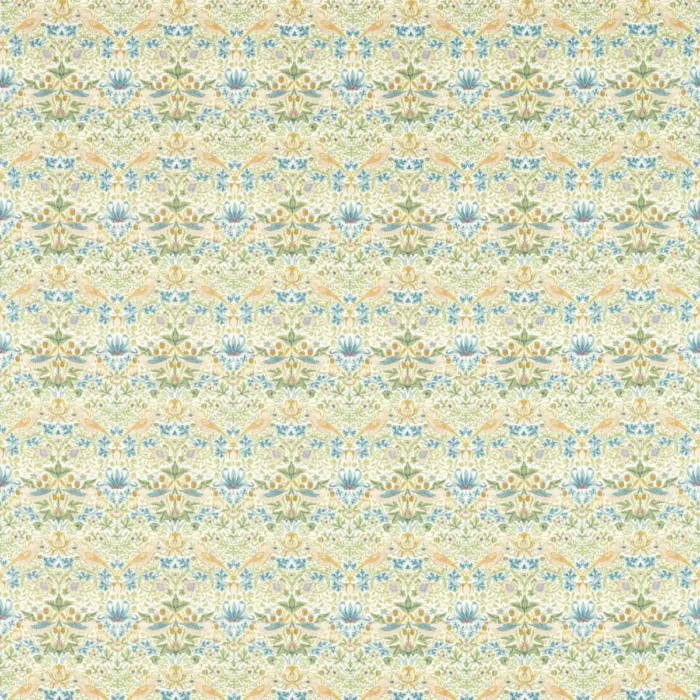 Strawberry Thief Fabric - Apple / Blush swatch