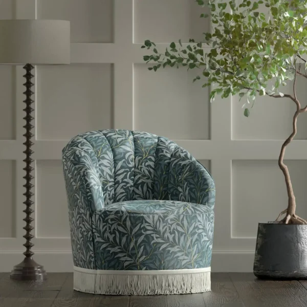 Willow Boughs Fabric - Denim by Willow Boughs Fabric - Denim from